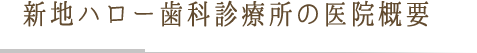 新地ハロー歯科診療所の医院概要